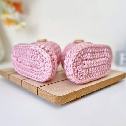 Crochet Baby Booties – ‘It’s a Girl’ Newborn Baby Shower Gift