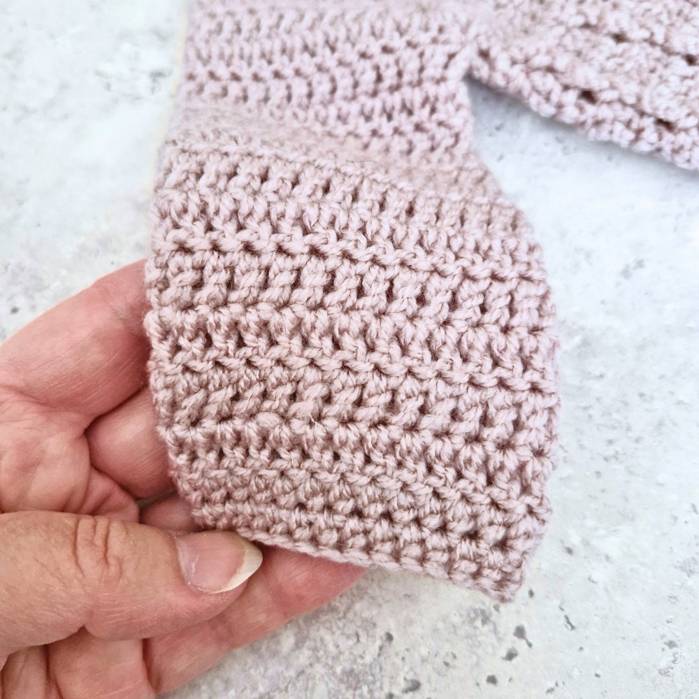 Handmade Crochet Baby Cardigan Gift – Mushroom Newborn