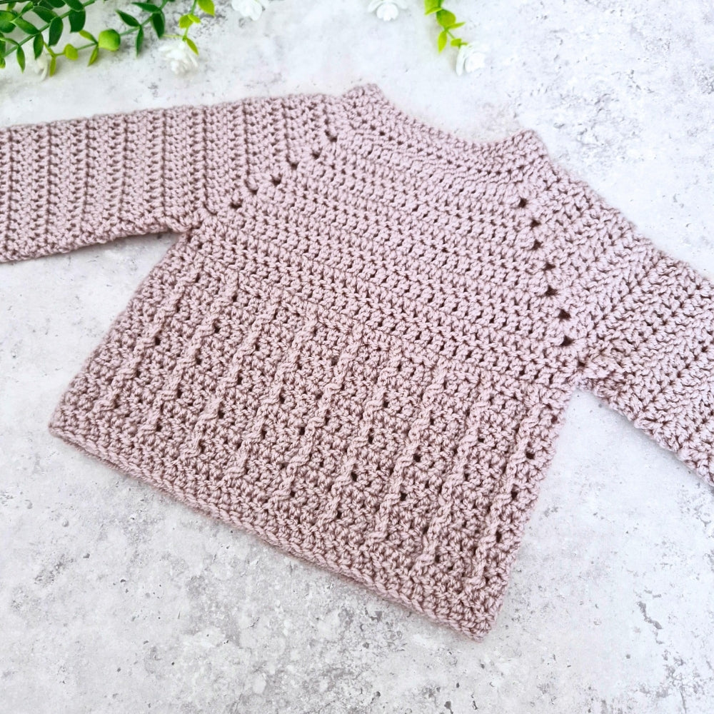 Handmade Crochet Baby Cardigan Gift – Mushroom Newborn