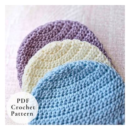 PDF Crochet Baby Hat Pattern – Puff V Stitch, Newborn to 6 Months