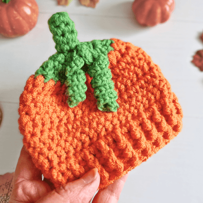 Handmade Crochet Pumpkin Baby Hat – Autumn Baby Gift - Twisted by the Sea
