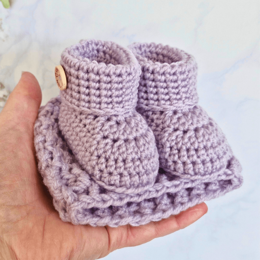 Crochet Baby Hat and Booties Set – Newborn to 6 Months - Twisted by the Sea