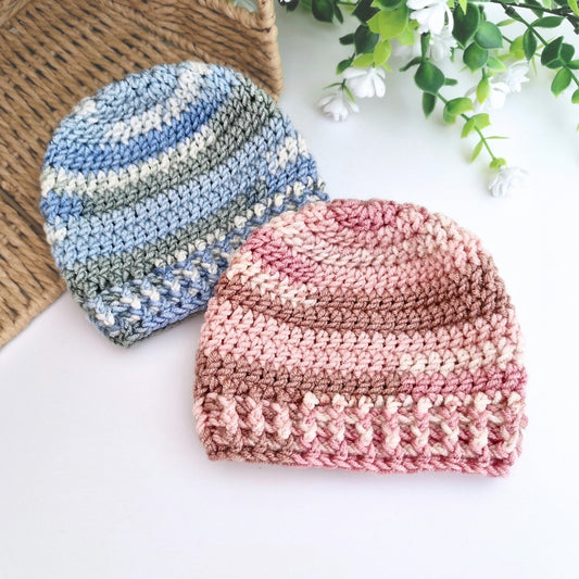 Crochet Baby Beanie Hat – Stylecraft Bambino Prints