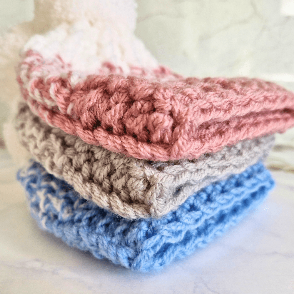 Ombre Crochet Pom Pom Baby Hat – Newborn to 12 Months - Twisted by the Sea