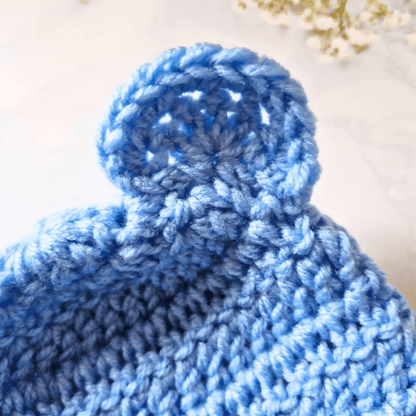 Teddy Bear Crochet Hat and Bootie Set – Handmade Baby Gift - Twisted by the Sea